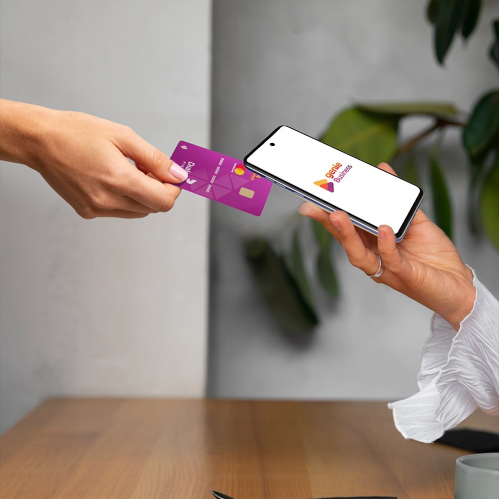 Accepting payments with Genie Business Tap to Pay